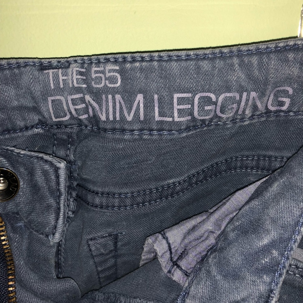 Washed light blue “Denim Leggings”